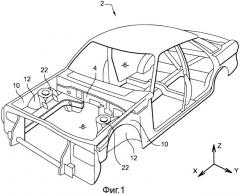 Автомобильная конструкция и автомобиль, содержащий такую конструкцию (патент 2539704)