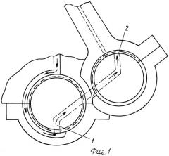 Схема смазки коленчатого вала (патент 2260721)