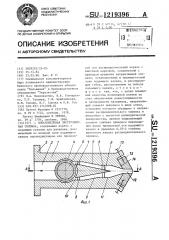 Плоскощелевая экструзионная головка (патент 1219396)