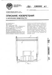 Складная тара для малогабаритной химаппаратуры (патент 1263582)