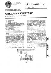 Технологическая линия для изготовления строительных изделий (патент 1296430)