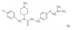 Соли n-(4-фторбензил)-n-(1-метилпиперидин-4-ил)-n`-(2-метилпропилокси)фенилметил)карбамида и их приготовление (патент 2387643)