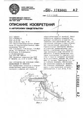 Устройство для отделения корнеклубнеплодов от примесей (патент 1743443)