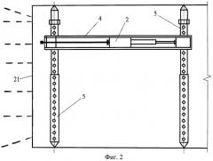 Сборно-разборное устройство для обуривания забоев при проходке горизонтальных горных выработок (патент 2453673)