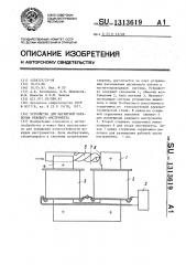 Устройство для магнитной обработки режущего инструмента (патент 1313619)