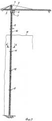 Приставной башенный кран с наращиваемой башней и устройством для крепления башни крана к высотному зданию, способ наращивания башни крана и устройство для реализации способа (патент 2438963)