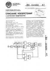 Устройство для измерения временной ошибки при магнитной записи-воспроизведении (патент 1314383)