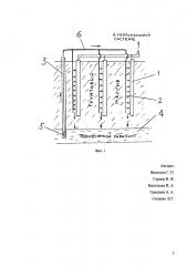 Грунтовый теплообменник геотермальной теплонасосной системы с увлажнением грунта и способ его использования (патент 2664271)