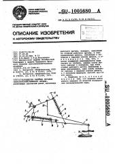 Подвеска рабочих органов сельскохозяйственного орудия (патент 1005680)