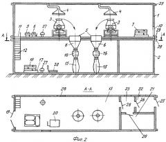 Передвижная смесительная установка для изготовления сыпучих взрывчатых веществ (варианты) (патент 2307818)