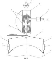 Траверса горизонтальной стыковки, блок задания нагрузки механизма балансировки траверсы, блок компенсации вектора нагрузки механизма балансировки траверсы, способ настройки балансировки траверсы (патент 2374164)