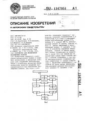 Устройство для определения разобщенных каналов (патент 1347051)