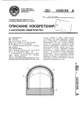 Способ проведения и поддержания горной выработки (патент 1059194)