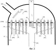 Способ гидроконверсии тяжелого сырья в кипящем слое с введением сырья сверху реактора (патент 2469071)
