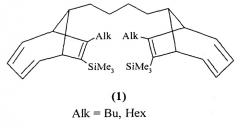 Способ получения si-содержащих бис-(эндо-бицикло[4.2.1]нона-2,4,7-триенов) (патент 2541530)