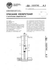 Глубинный штанговый насос (патент 1323743)