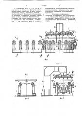Установка для сборки уплотнения на крышке люка железнодорожного вагона (патент 965841)