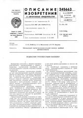 Подвесной грузонесущий'конвейер (патент 245663)