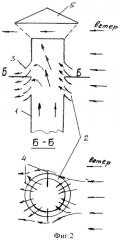 Дефлектор ветра для вентиляционных и дымовых труб (варианты) (патент 2447367)