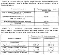 Вакцина против инфекционного кератоконъюнктивита крупного рогатого скота на основе антигенов бактерий moraxella bovis и moraxella bovoculi (патент 2589819)