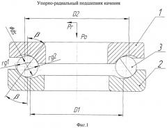 Шариковый упорно-радиальный подшипник (патент 2481501)