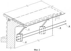 Устройство для удаления сосулек с карнизного свеса крыш (патент 2453666)