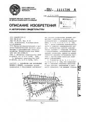 Устройство для сортировки плодов и овощей (патент 1111726)