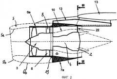 Гондола для двухконтурного турбореактивного двигателя (патент 2453477)