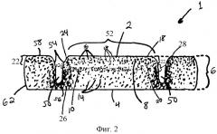 Абсорбирующая структура, абсорбирующее изделие, установка и способ для насыпки материала (патент 2264201)
