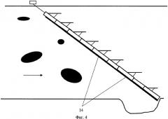 Боновое ограждение и способ сбора нефти и нефтепродуктов на проточном водоеме (патент 2349704)