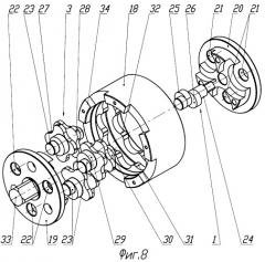 Планетарный зубчатый механизм с двойными сателлитами (патент 2355923)