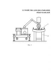 Устройство для обкатывания ребер панелей с регулируемой нагрузкой (патент 2581693)