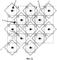 Фотоприемная матрица цветного изображения (патент 2383967)