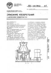 Конусная инерционная дробилка (патент 1417913)