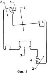 Рамный профиль, система рамных профилей (варианты) и комплект поворотно-откидной фурнитуры для нее (патент 2393314)