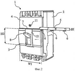 Электрическое устройство с перестраиваемой конфигурацией передней части (патент 2374730)