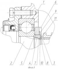 Узел крепления подшипника (патент 2327907)