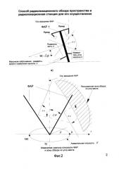 Способ радиолокационного обзора пространства и радиолокационная станция для его осуществления (патент 2582084)