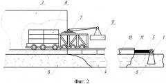 Способ строительства наземного трубопровода на болотах (патент 2624937)