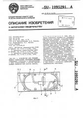 Устройство для укладки кабеля спиральными овальными витками (патент 1095291)