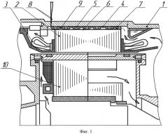 Устройство охлаждения электрической машины (патент 2552532)