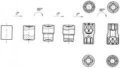 Способ изготовления головок торцовых ключей с фасонной полостью и ступенчатой наружной поверхностью (патент 2254957)