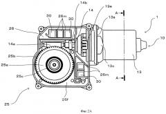 Электродвигатель с редуктором (патент 2510561)