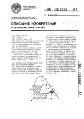 Опалубка для бетонирования низовой грани бетонной плотины (патент 1315552)