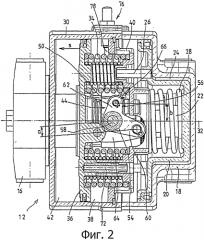 Комбинированный тормозной цилиндр с приводимым в действие посредством защелки устройством аварийного отпуска для стояночного тормоза (патент 2577496)