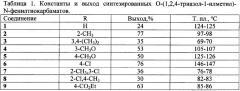 Замещенные о-[ -(азол-1-ил)алкил]-n-фенилтиокарбаматы, способ их получения, фунгицидная композиция на их основе (патент 2346937)