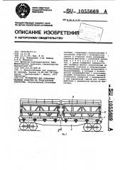 Устройство для крепления съемной оснастки на транспортной платформе (патент 1055669)