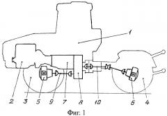 Колесный трактор (патент 2293666)