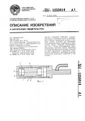 Газовая горелка (патент 1255814)