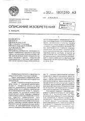 Электрофен (патент 1831310)